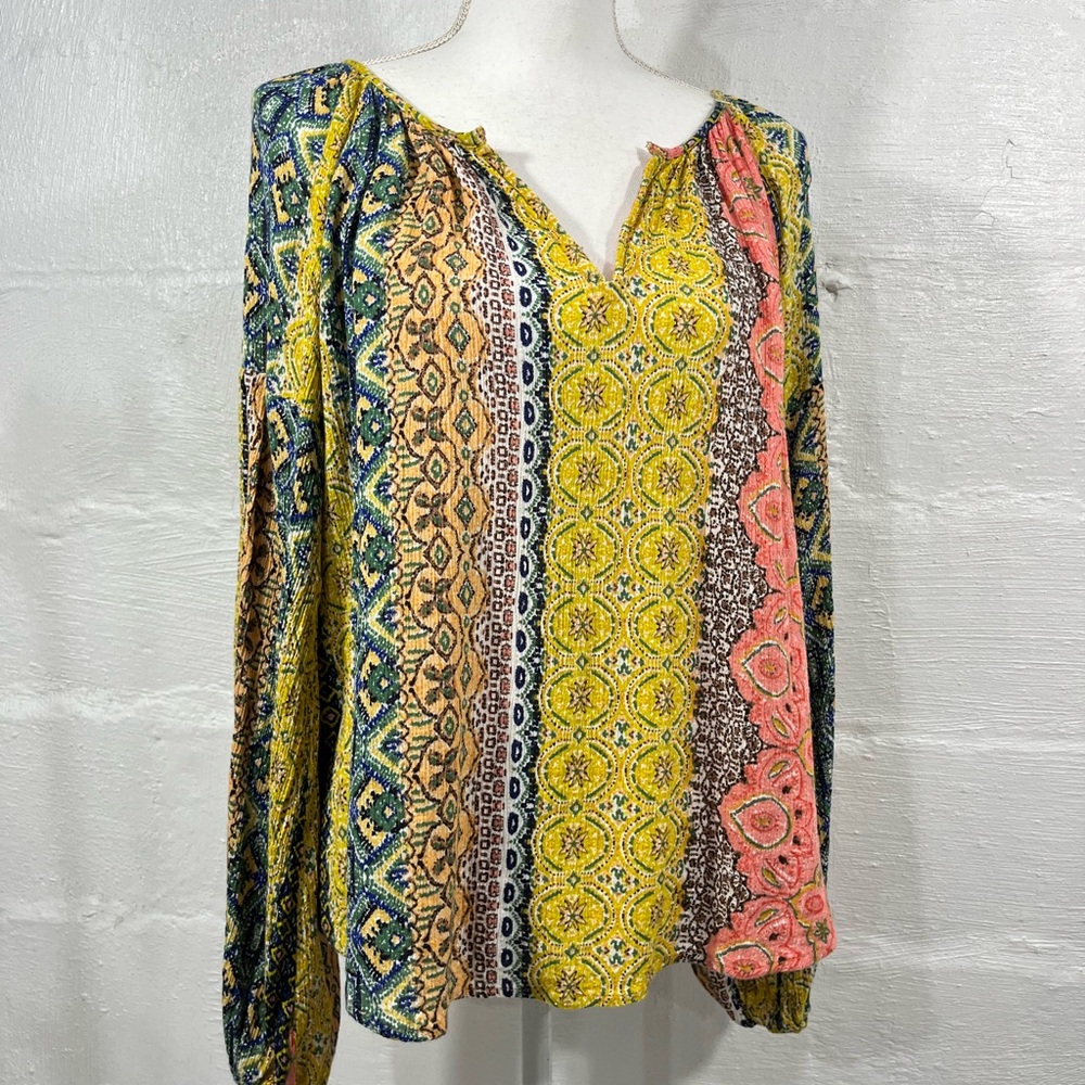 Lovestitch Multicolor Bohemian Blouse - Picture 14 of 15